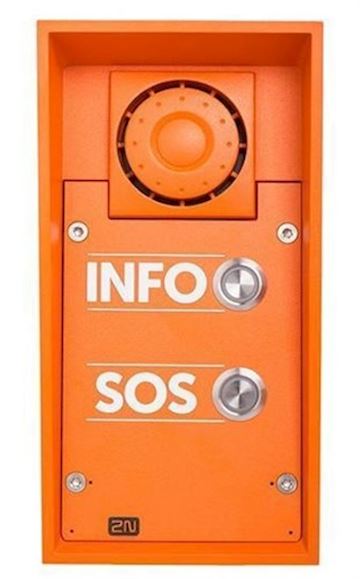 2N IP Safety met 2 buttons en INFO/SOS labels