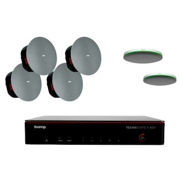 Biamp MRB-L-X400-C Large meeting room bundle with TesiraFORT