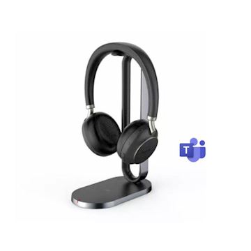 Yealink BH76 zwarte bluetooth headset USB-A-TEAMS